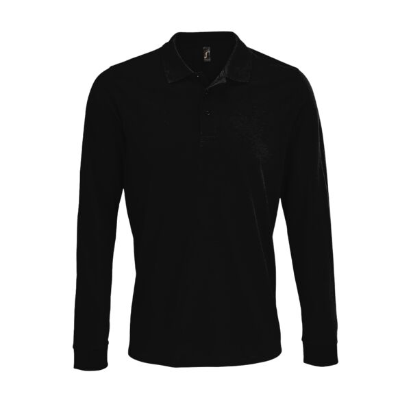 SOL'S Unisex Prime Long Sleeve Piqué Polo Shirt Thumbnail