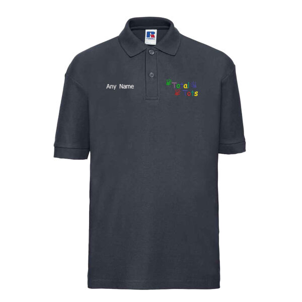 Navy Personalised Kids Polo Thumbnail